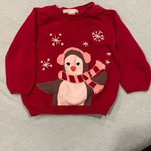 Janie and jack 12-18 month penguin sweater